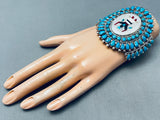 Important Victor Moses Begay Vintage Native American Navajo Turquoise Sterling Silver Bracelet-Nativo Arts