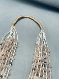 Rare Vintage Santo Domingo Pink Quartz Sterlign Silver Squaw Necklace-Nativo Arts