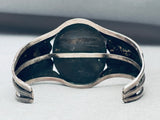 Bird Of Inlay Vintage Navajo Turquoise Sterling Silver Bracelet-Nativo Arts