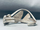 One Of The Best Vintage Native American Navajo Green Turquoise Sterling Silver Bracelet-Nativo Arts