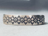 Vintage Native American Navajo Sterling Silver Bracelet