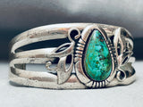 Rare Vintage Native American Navajo Royston Turquoise Sterling Silver Bracelet Old-Nativo Arts