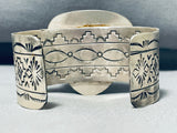 Newsworthy Native American Navajo Frogskin Turquoise Sterling Silver Bracelet-Nativo Arts