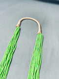 Stunning Vintage Native American Navajo Heishi Gaspeite Squaw Tied Necklace