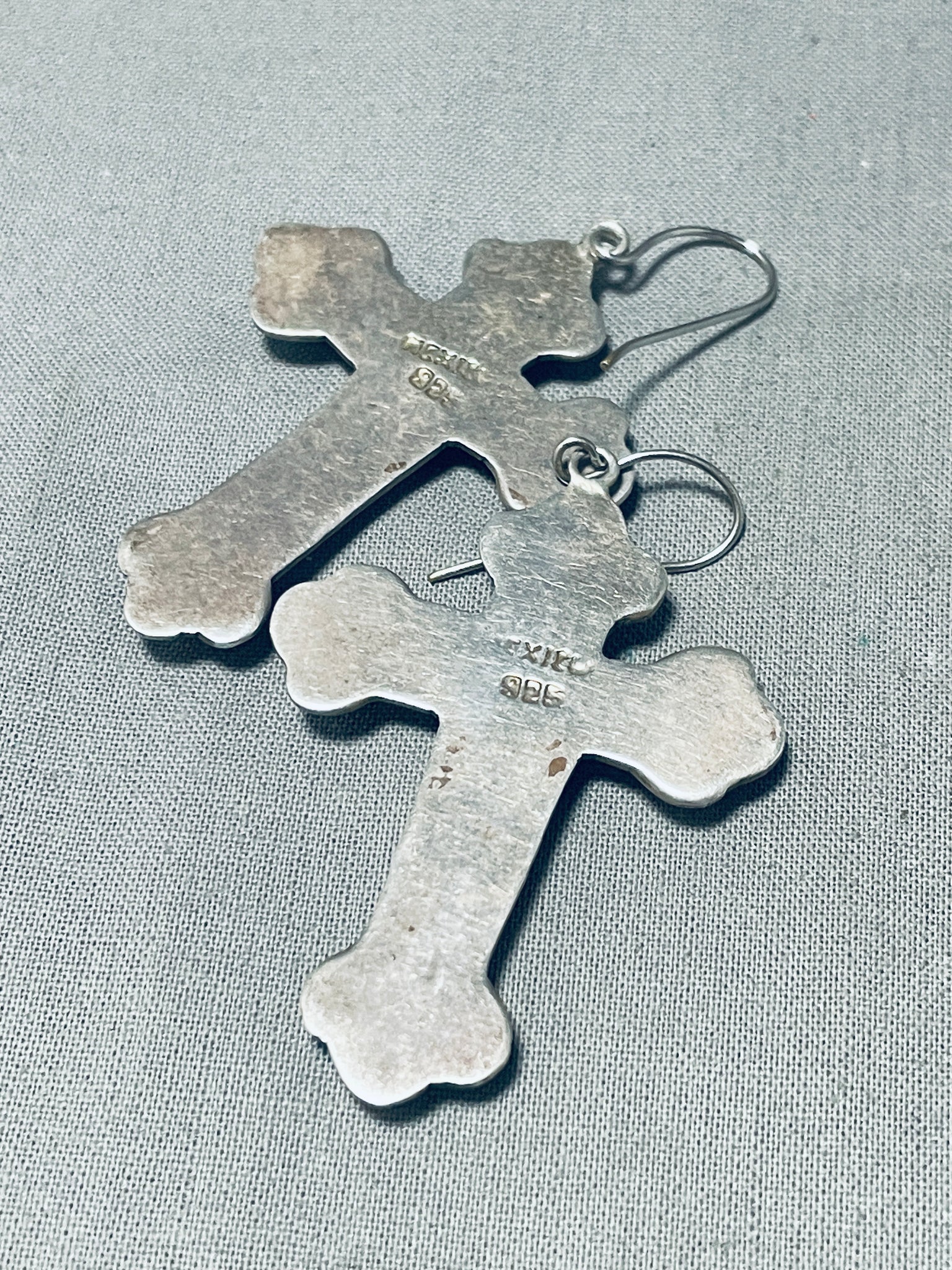 Large Silver Cross Earrings – GothicIndividual