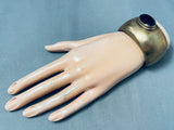 The Best Vintage Orville Tsinnie Brass Jet Stone Bracelet