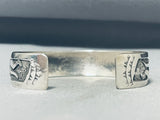 Unique Silver Works Vintage Native American Navajo Sterling Silver Bracelet-Nativo Arts