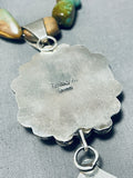 Captivating Native American Navajo Royston Turquoise Sterling Silver Necklace-Nativo Arts