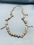 Incredible Vintage Native American Navajo Animal Sterling Silver Brown Stone Necklace-Nativo Arts