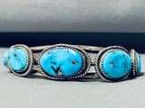 Will Mariano Vintage Native American Navajo Turquoise Sterling Silver Bracelet-Nativo Arts