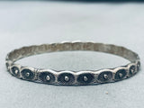 Lovely Vintage Native American Navajo Sterling Silver Bangle Bracelet-Nativo Arts