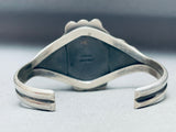 Sky Blue Stone Vintage Native American Navajo Sterling Silver Bracelet Cuff-Nativo Arts
