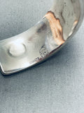 Memory Of Artist Vintage Native American Navajo Sterling Silver Bracelet Cuff-Nativo Arts