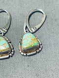 Marvelous Vintage Native American Navajo Royston Turquoise Sterling Silver Earrings-Nativo Arts