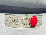 Gorgeous Vintage Native American Navajo Sterling Silver Stamped Bracelet-Nativo Arts