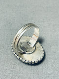 Stunning Vintage Native American Navajo Synth Opal Sterling Silver Ring-Nativo Arts