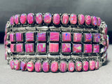 One Of The Most Unique Purple Opal Vintage Sterling Silver Bracelet-Nativo Arts