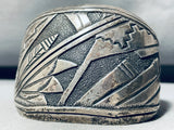 One Of Best Most Unique Vintage Native American Navajo Thomas Singer Sterling Silver Bracelet-Nativo Arts