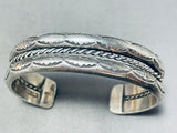 Exceptional Vintage Native American Navajo Sterling Silver Bracelet-Nativo Arts