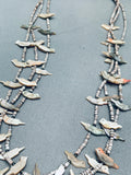 Museum Older Vintage Navajo Bird Heishi Sterling Silver Necklace-Nativo Arts