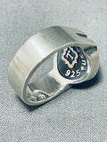 Native American Awesome Vintage Kingman Turquoise Dome Sterling Silver Huge Ring-Nativo Arts