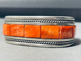 Important Vintage Santo Domingo Tony Aguilar Sterling Silver Inlay Bracelet-Nativo Arts