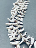 White Dove Vintage Santo Domingo Heishi Sterling Silver Necklace Old-Nativo Arts