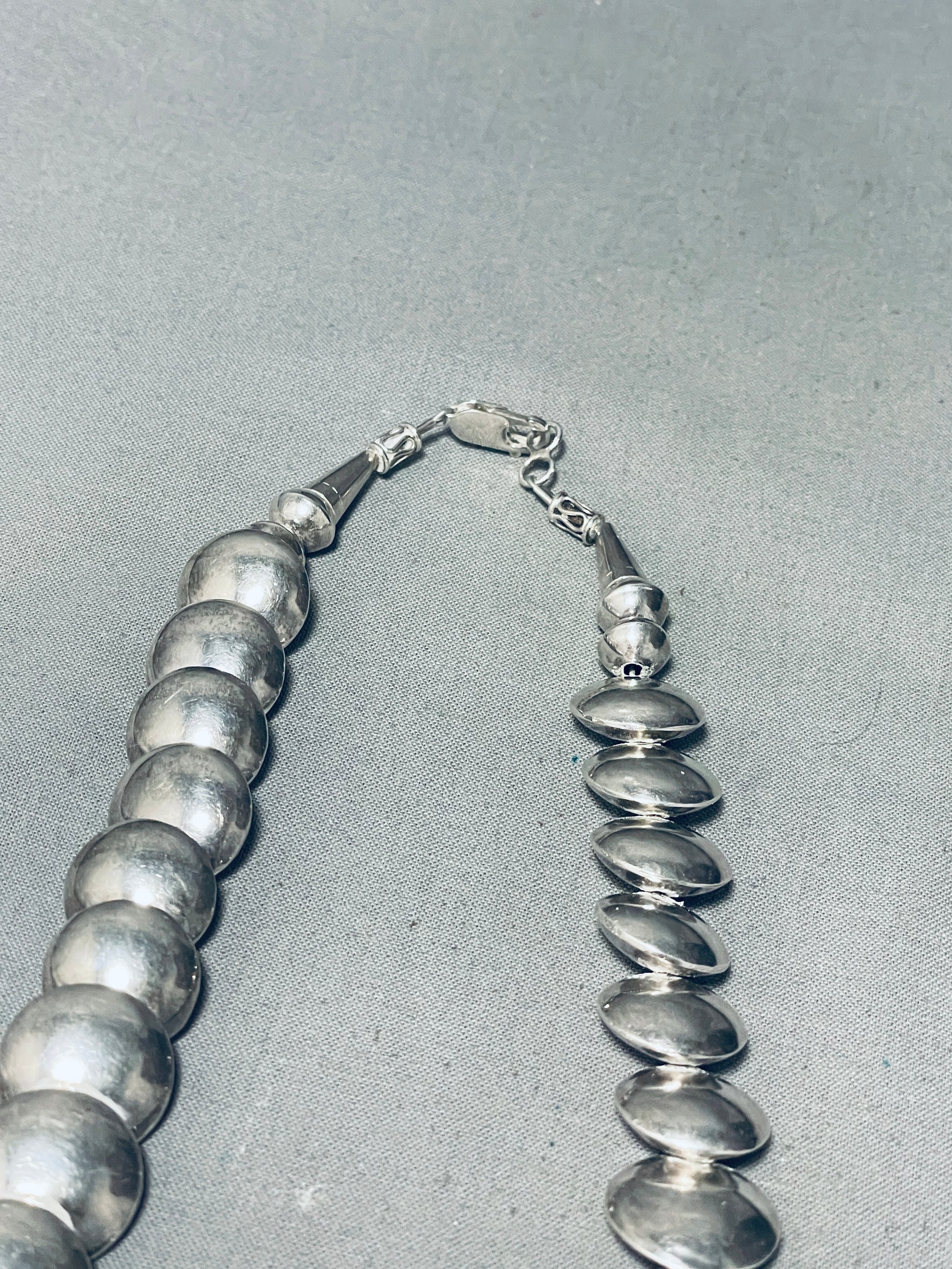 Gorgeous!! Vintage Native American Navajo Sterling Silver Flat