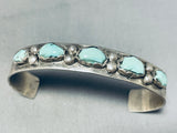 Amazing Vintage Native American Zuni Royston Turquoise Sterling Silver Bracelet Signed-Nativo Arts