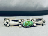 Important Vintage Native American Navajo Al Jake Damale Turquoise Sterling Silver Bracelet-Nativo Arts