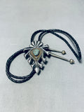 Magnificent Vintage Native American Zuni Turquoise Sterling Silver Bolo-Nativo Arts