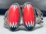 One Of The Most Unique Vintage Native American Navajo Sterling Silver Bracelet-Nativo Arts