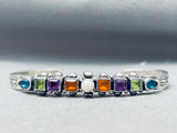 Important 14k Vintage Feeney Sterling Silver Jewel Bracelet-Nativo Arts