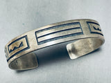 Ben Mansfield Private Collection Vintage Native American Hopi Sterling Silver Bracelet-Nativo Arts