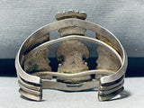One Of The Finest Ever Vintage Native American Navajo Turquoise Kachina Sterling Silver Bracelet-Nativo Arts