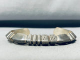 Roll The Dice!! Rare Vintage Native American Navajo Dice Sterling Silver Bracelet Cuff-Nativo Arts