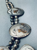 Incredible Vintage Native American Navajo Gold Sterling Silver Pottery Necklace Set-Nativo Arts