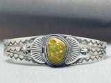Very Rare Vintage Native American Navajo Damale Turquoise Sterling Silver Bracelet-Nativo Arts