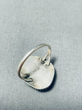 Authentic Vintage Native American Navajo Pilot Mountain Turquoise Sterling Silver Ring-Nativo Arts