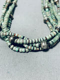 One Of The Best Vintage Native American Navajo Royston Turquoise Sterling Silver Necklace-Nativo Arts