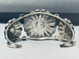 One Of The Most Beautiful Vintage Native American Zuni Inlay Sterling Silver Bracelet-Nativo Arts
