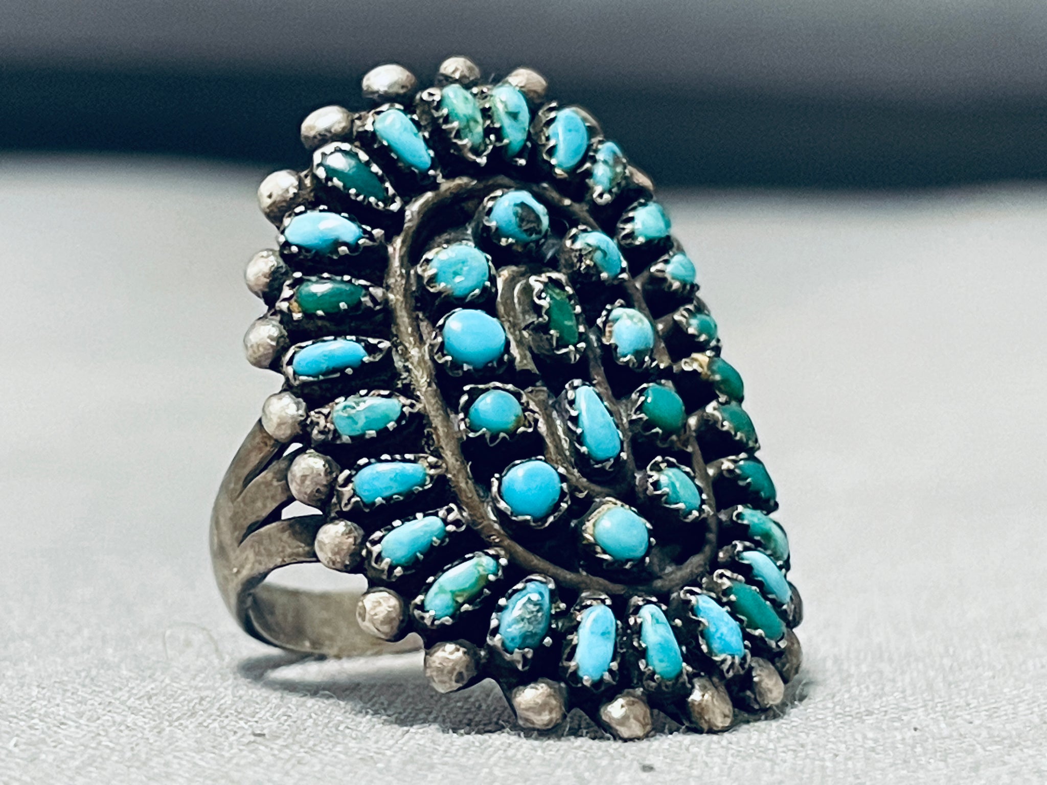 Zuni Turquoise and Sterling ring. Perfect condition. Size 7. Native top American