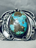 Herbert Tsosie Important Vintage Native American Navajo Turquoise Sterling Silver Bracelet-Nativo Arts
