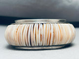 The Best Shell Inlay Vintage Southwest Sterling Silver Bracelet-Nativo Arts