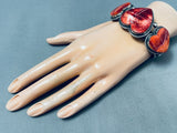The Best Vintage Native American Navajo Spiny Oyster Shell Heart Sterling Silver Bracelet-Nativo Arts