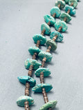 Important Orvil Jack Turquoise Vintage Santo Domingo Jacla Necklace Old-Nativo Arts