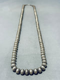 Sparkling Vintage Native American Navajo Pearls Sterling Silver Necklace-Nativo Arts
