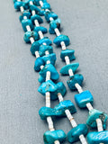 Nuggets Of Old Turquoise Vintage Native American Navajo Heishi Necklace-Nativo Arts