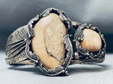 Important Vintage Native American Navajo Mookaite Sterling Silver Bracelet-Nativo Arts