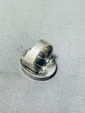 Beautiful Vintage Native American Navajo Orange Spiny Sterling Silver Large Ring-Nativo Arts